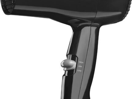 Revlon Compact Hair Dryer | 1875W Lightweight Design, Perfect for Travel, (Black)