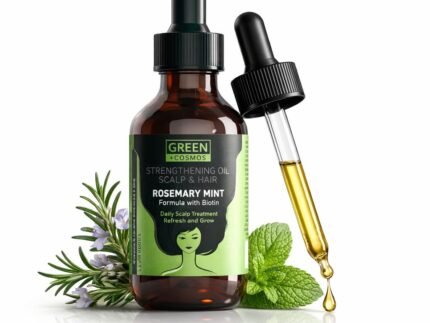 Rosemary Oil for Thinning Hair – Boosts Circulation, Relieves Itchy & Dry Scalp, Strengthens Hair & Eyebrow & Eyelash Health – Suitable for Men & Women, All Hair Types (60ml/2oz) (Pack of 1)