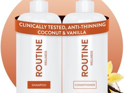 Routine Wellness Anti-Thinning Shampoo & Conditioner – Coconut & Vanilla