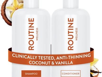 Routine Wellness Anti-Thinning Shampoo & Conditioner – Vanilla & Coconut