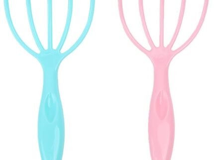 Ryoma Scalp Massager, Protable Hand Held SPA Head Massager for Deep Relaxation & Stress Reduction in The Office Home SPA Father's Day and Mother's Day Gifts Pink+Blue(2-Pack)