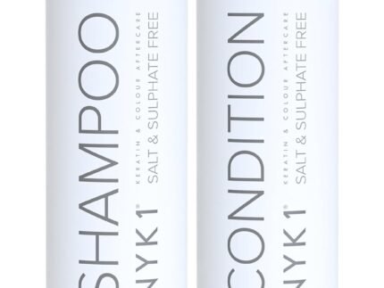 SALT NYK1 Sulfate-Free Shampoo and Conditioner Set for Color-Treated Hair, Extensions and Keratin Treatments (2 x 16.9 Fl Oz)