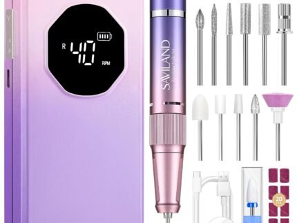 SAVILAND Nail Drill Professional 40000RPM 30S Fast Removal for Acrylic Nail