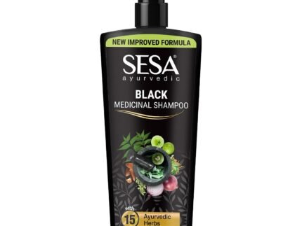 SESA Ayurvedic Medicinal Shampoo Hairfall Control Anti Dandruff Shampoo Infused with 17 Ayurvedic Herbs Smooth & Shiny Hair For Men & Women – 500 ml or 16.90 oz