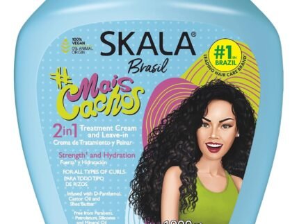SKALA Mais Cachos Hair Type 3ABC – Eliminate Anti Frizz, For Curly Hair -2 in 1 Conditioning Treatment Cream and Cream To Comb 100% VEGAN 35.2 Oz (1 Pack)