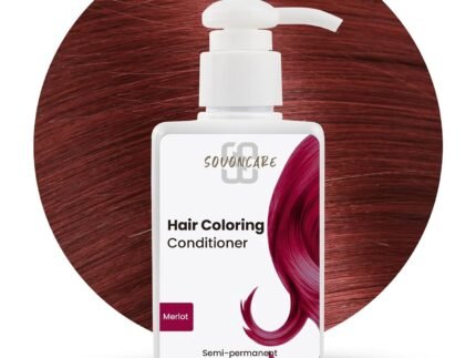 SOVONCARE Semi Permanent Hair Dye Depositing Conditioner, Merlot Color Treatment for Colored Hair, 5.28 OZ, 10 Mins Application, Cruelty-Free