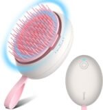 Scalp Massager Hair Growth – Electric Head Massager Brush – Unique Birthday Gifts for Women – Sonic Vibration Comb for Stimulating Follicles – Relax Scalp Stress for Mom – Pink