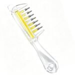 Scalp Oil Applicator Comb with Dropper for Hair Serum – Clear