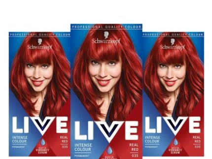 Schwarzkopf Live Intense Permanent Hair Colour, Real Red (number 35), 142ml