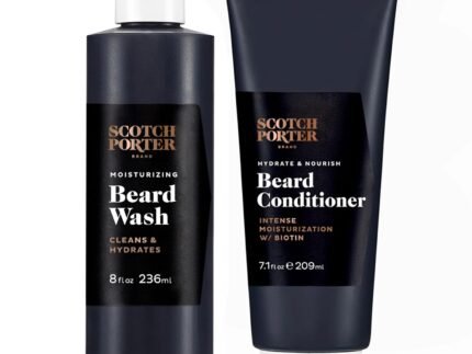 Scotch Porter Moisturizing Beard Wash & Conditioner for Men Bundle