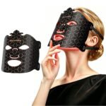 SecretSky Red Light Therapy Mask for Face, 7 LED Light Modes with 850nm NIR