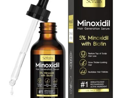 Sefralls 5% Minoxidil Hair Growth Oil for Men & Women – Extra Strength Growth Serum, Topical Hair Loss Treatment Serum, Thicker, Healthier Hair & Beard Growth, 2.11 oz