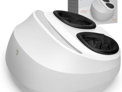 Sharper Image Shiatsu Foot Massager with Heat & Deep Kneading Compression, Deep Tissue Massager for Pain Relief & Circulation, 3 Modes – Gift for Men & Women, Fits up to Mens Size 12