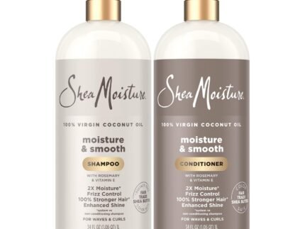 SheaMoisture Shampoo & Conditioner Set, Moisture & Smooth, 34 Oz Ea