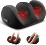 Shiatsu Foot Massager, Foot and Calf Massager with Heat, Black