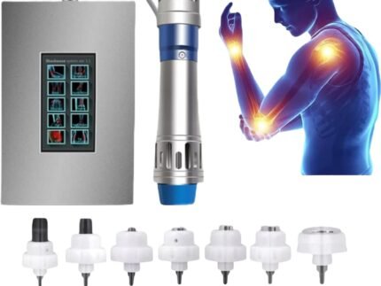 Shockwave Therapy Machine Focused Body Massager Device with 7 Heads for Muscle Relaxation Pain Relief Tool Home Use