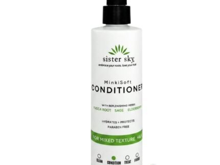 Sister Sky MinkiSoft™ Moisturizing Conditioner for Dry, Frizzy & Mixed Texture Hair | Softens, Smooths & Conditions | Paraben Free | 8 fl oz