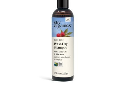 Sky Organics Curl Care Wash Day Shampoo - USDA Certified to Cleanse, Hydrate & Enhance Curls, 12 fl. Oz