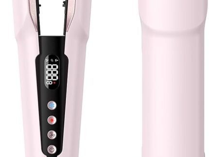 Slopehill 2-in-1 Hair Straightener and Blow Dryer, Professional Hair Styling Tool, Pink