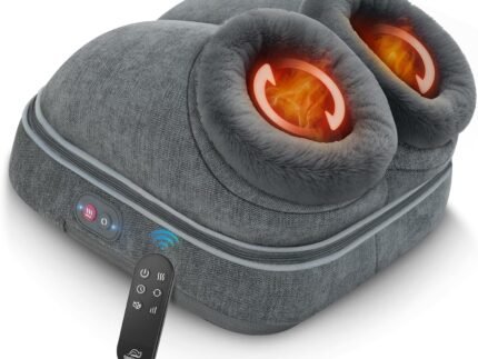 Snailax Foot Massager with Heat, Shiatsu Foot Warmer with Remote Control