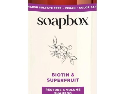 Soapbox Biotin & Super Fruit Shampoo for Volume, 33.8 oz