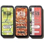Solid Cologne Sample Pack in Vintage Slide Tin, Cologne Balm with a Sweet Tobacco, Citrus Bergamot, and Sandalwood Men’s Fragrance (3 Pack of 0.75 Ounce Each)