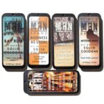 Solid Cologne Set of 5 with Bay Rum Wax Fragrance, Bourbon Perfume Balm, Business As Usual, Lumberjack, and Mysetry Man – Wax Perfume Sampler Set (Five Armies – 5 Pack – 0.75 oz each)