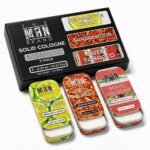 Solid Cologne for Men, 3-Scent Sampler Set, 0.33 oz Each