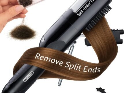 Split-Ender Pro 2 - Original Professional Beauty Tool - Cordless Split End Hair Trimmer for Damaged, Dry, Brittle, Frizzy, Curly or Straight Hair (Black)