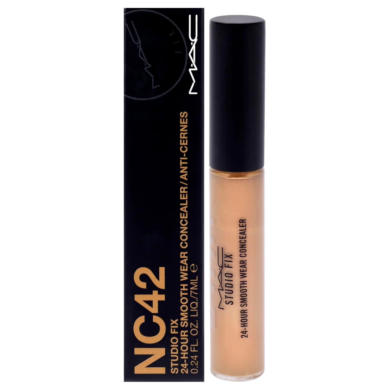 Studio Fix 24 Hour Smooth Wear Concealer - NC42 by Studio Fix 24 Hour Smooth Wear Concealer - NC42 by MAC for Women - 0.24 oz Concealer
