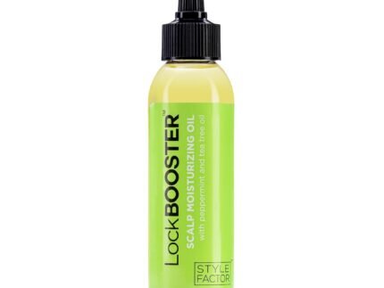 Style Factor LockBOOSTER Scalp Moisturizing Oil – Lightweight Hydration with Peppermint & Tea Tree Oil for revitalizing Braids, Locs & Twists – Soothes, Nourishes and Supports Scalp Care – 4 oz