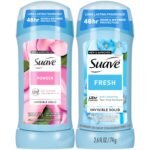 Suave Antiperspirant Deodorant, Fresh & Powder 2-Pack, 2.6 Oz Ea