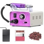 Subay Electric Nail File – 35,000RPM Professional Efile Machine for Acrylic Gel Polish Removal, Nail Drills Manicure Pedicure Kit with 100 Sanding Bands