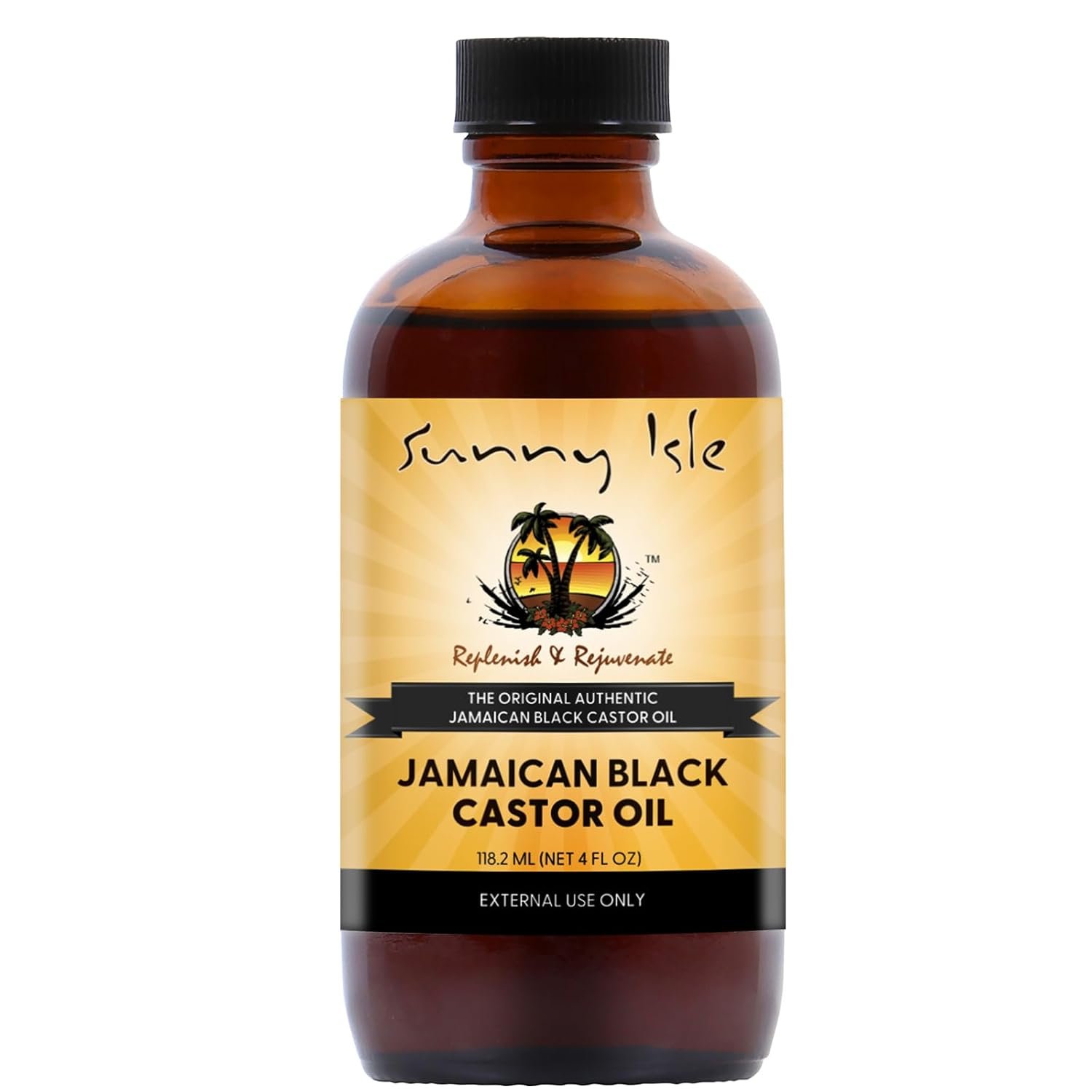 Sunny Isle Jamaican Black Castor Oil 4oz, Original, Authentic Sunny Isle Jamaican Black Castor Oil 4oz, Original, Authentic