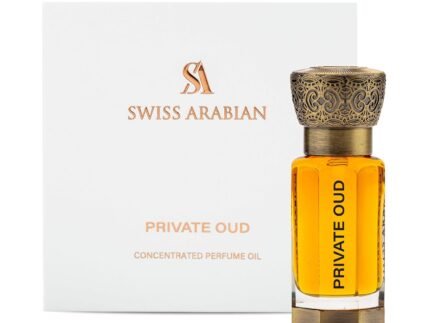 Swiss Arabian Private Oud – Luxury Products From Dubai – Long Lasting, Addictive Personal Perfume Oil Fragrance – A Seductive Signature Aroma – 0.4 Oz