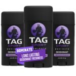 TAG Sport Deodorant Stick, Dominate Scent, 2.25 oz (Pack of 3)
