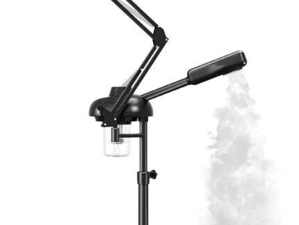 TASALON 2-in-1 Professional Facial Steamer, Hot Ozone Face Steamer for Facial with 5X Magnifying Lamp, Esthetician Steamer for Salon Beauty and Spa Shop, Skin Care Equipment with New Upgrade Wheels