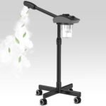 TASALON Ionic Facial Steamer, Professional Face Steamer for Facial, Esthetician Steamer for Face Spa and Salon Beauty, Hot Ionic Mist Face Steamer for Facial Deep Cleaning Skin Care Equipment- Black