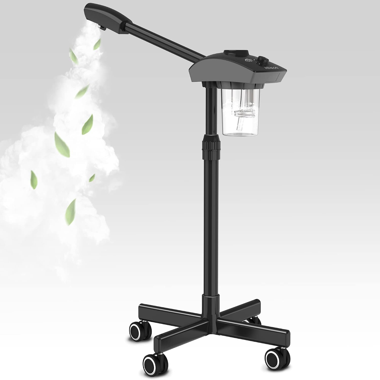 TASALON Ionic Facial Steamer, Professional Face Steamer for Facial, Esthetician Steamer for Face Spa and Salon Beauty, Hot Ionic Mist Face Steamer for Facial Deep Cleaning Skin Care Equipment- Black TASALON Ionic Facial Steamer, Professional Face Steamer for Facial, Esthetician Steamer for Face Spa and Salon Beauty, Hot Ionic Mist Face Steamer for Facial Deep Cleaning Skin Care Equipment- Black