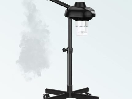 TASALON Wheeled Professional Facial Steamer, Black