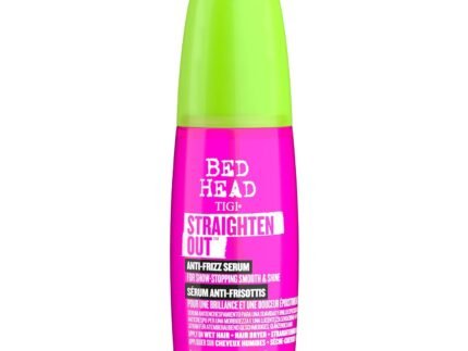 TIGI Bed Head Straighten Out Anti-Frizz Serum for Smooth and Shine, Sulfate-Free Styling Serum for All Hair Types