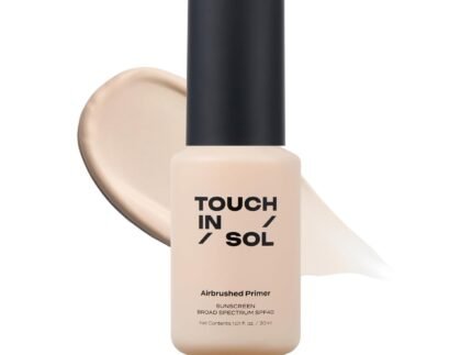 TOUCH IN SOL Airbrushed Primer SPF 40 – Makeup Primer with Sun Protection, Smooth Blurring Base with Broad Spectrum SPF, Lightweight Hydrating Formula, Korean Makeup (1.01 fl oz)