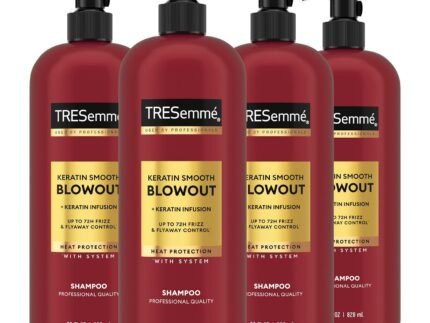 TRESemmé Keratin Smooth Hydrating Shampoo for Dry Hair 28 oz 4 ct