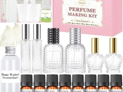 Thaluna Perfume Making Kit – DIY Perfume Kit for Women, Make Your Own Scent with Essential Oil, Bottles, Body Fragrance Set, Perfume Gift Set for Women and Girls, Mother Day Gift