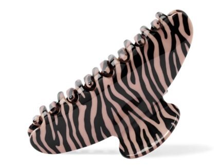 The Hair Edit Untamed Zebra Claw Clip, Large Hair Clip, Neutral Color