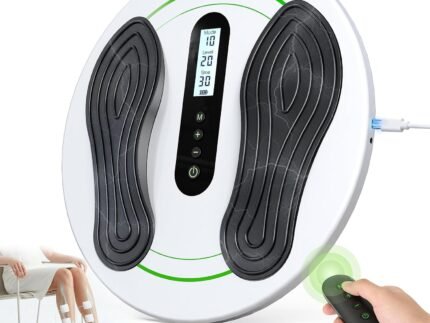Transcutaneous Electrical Nerve Stimulator for Feet, EMS Foot Massager for Neuropathy NMES Stimulator Circulation and Pain Relief, Electric Foot Massager with 4 TENS Unit Muscle Stimulator Pads