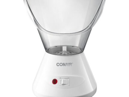 True Glow by Conair Moisturizing Mist Facial Steamer, Warm Steam Face Sauna for Deep Pore Cleansing & Hydration, Home Spa Skin Care System, Model MDF8