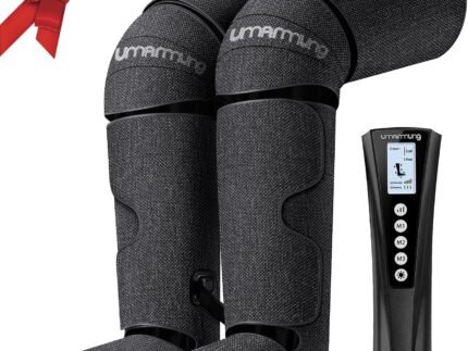 UMARMUNG Air Compression Leg Massager with Heat, Gifts for Men, Dad, Husband, Women, Mom, Wife, Her, Presents for Christmas, Mothers Day, Birthday, Valentine's Day, Works for Foot, Calf, Knee, Thighs