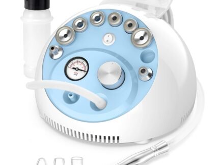 UNOISETION Diamond Microdermabrasion Machine, Home Use 3 in 1 Microdermabrasion Facial Machine for Exfoliating, Adjustable Suction