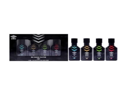 Umbro Mini Fragrance Collection by Umbro for Unisex – 4 Pc Mini Gift Set 1oz Power EDT Spray, 1oz Ice EDT Spray, 1oz Energy EDT Spray, 1oz Action EDT Spray